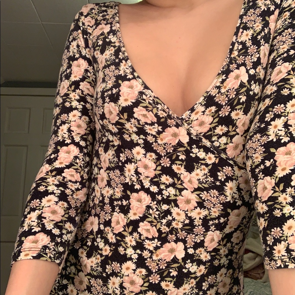 Long sleeve f21 floral dress